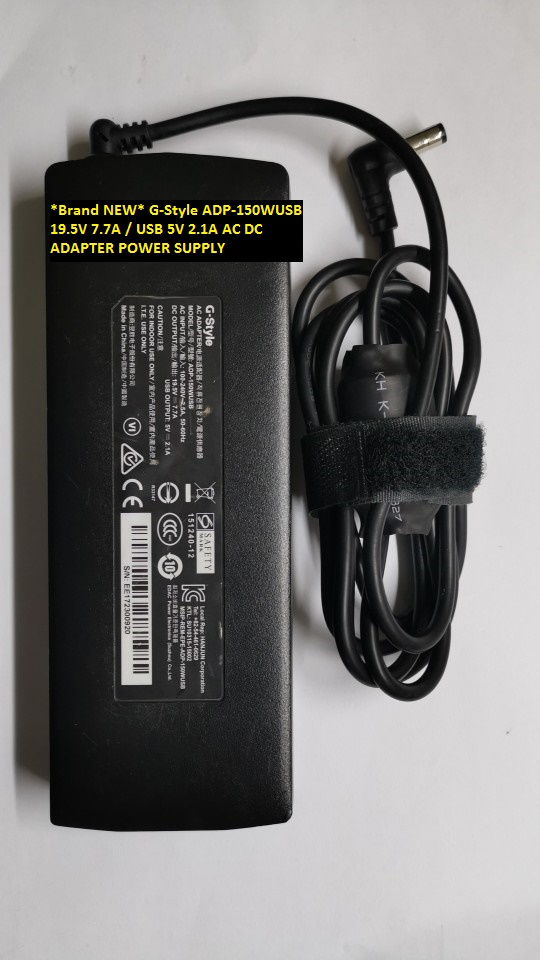 *Brand NEW* G-Style ADP-150WUSB 19.5V 7.7A / USB 5V 2.1A AC DC ADAPTER POWER SUPPLY - Click Image to Close